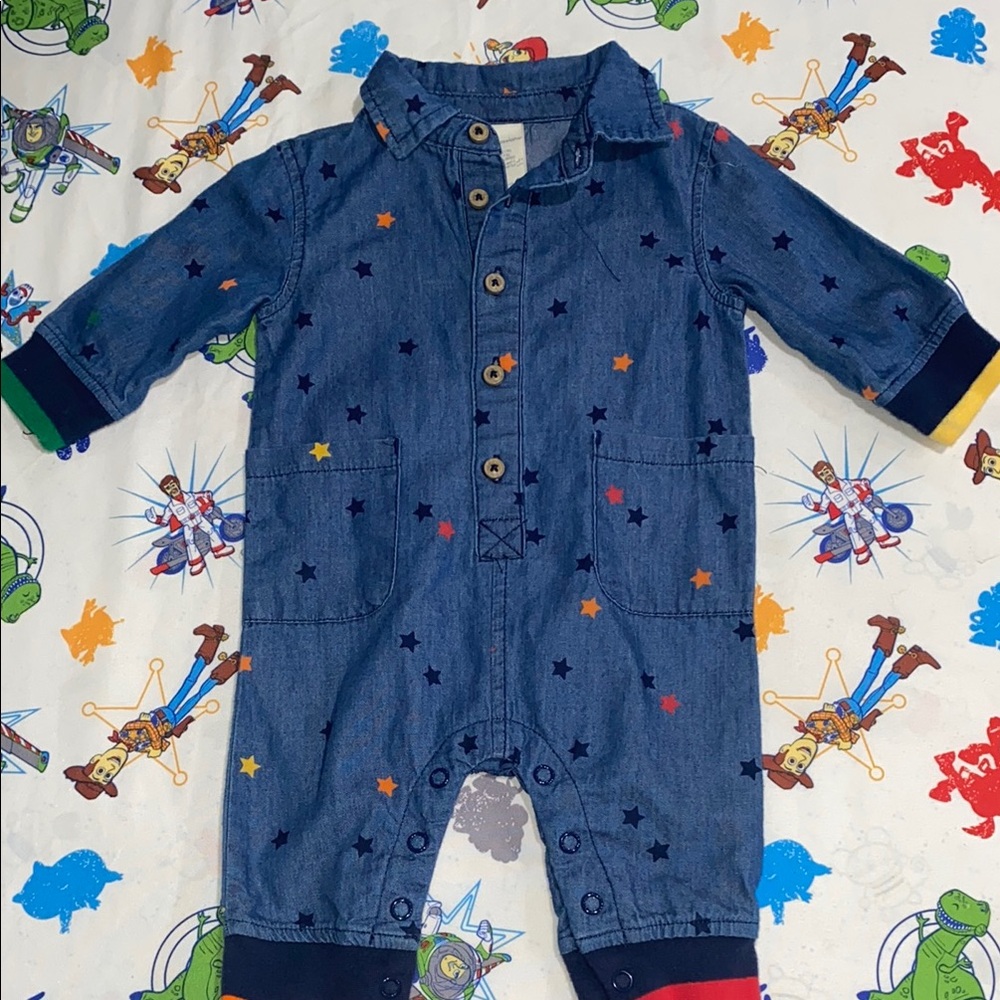 First Impressions Blue Dinosaur Footies